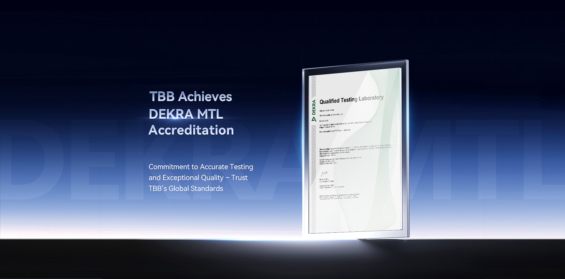 DEKRA MTL Accreditation